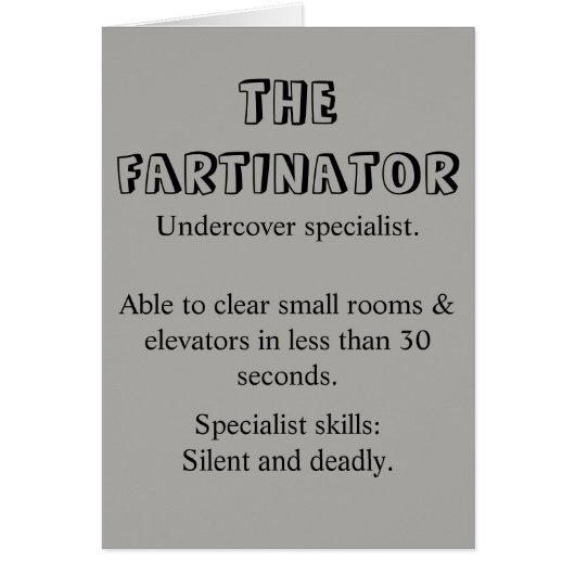 The Fartinator Happy Father's Day Cards (Front)
