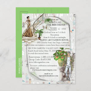 The Fashion designer Announcement Postcard