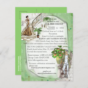 The Fashion designer Announcement Postcard