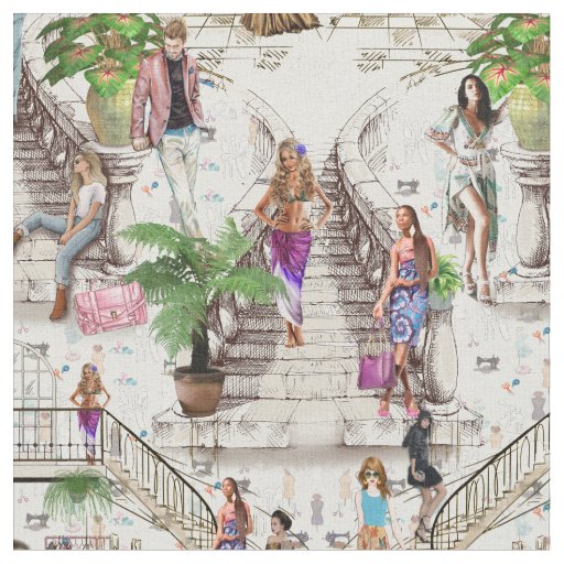 The Fashion Designer wallpaper Fabric