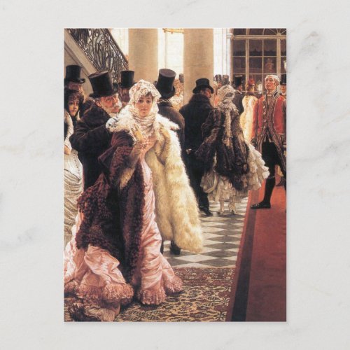 The fashionable woman by James Tissot Postcard