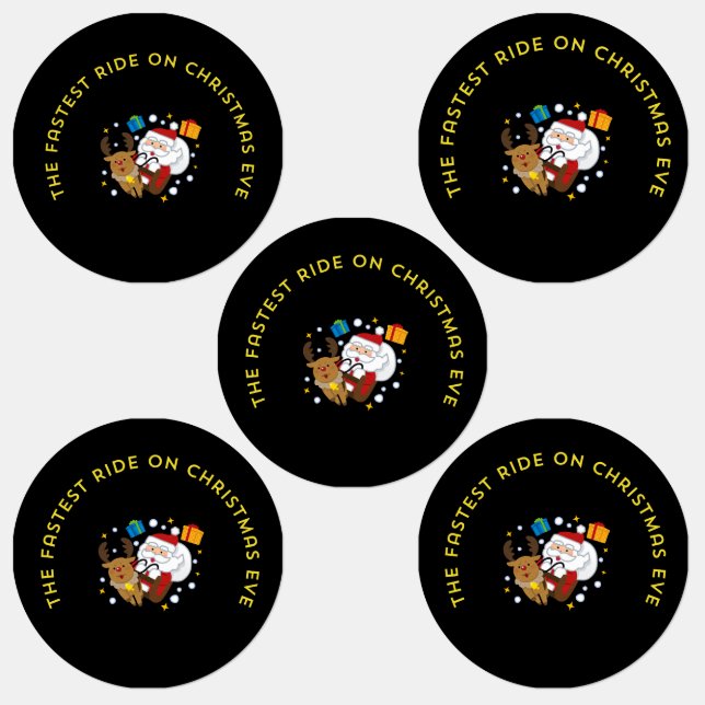 the fastest ride on the christmas eve labels (Group)