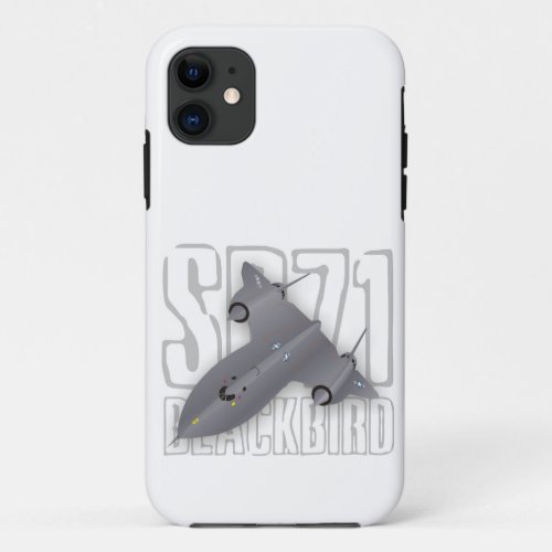 The fastest supersonic spy plane SR_71 Blackbird iPhone 11 Case