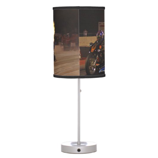"The Fastest Top Fuel Drag Bike" Table Lamp (Back)