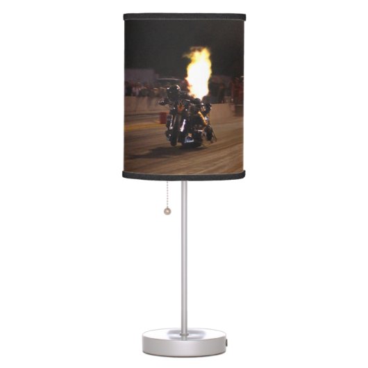 "The Fastest Top Fuel Drag Bike" Table Lamp (Right)