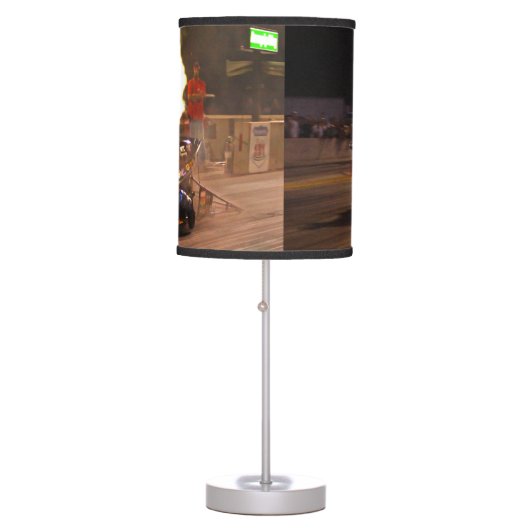 "The Fastest Top Fuel Drag Bike" Table Lamp (Front)