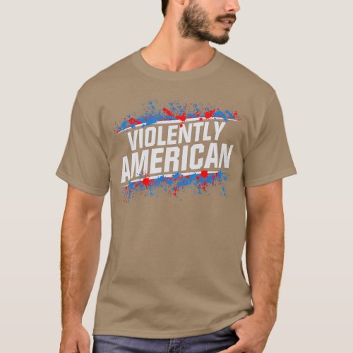 The Fat Electrician Violently American  T_Shirt