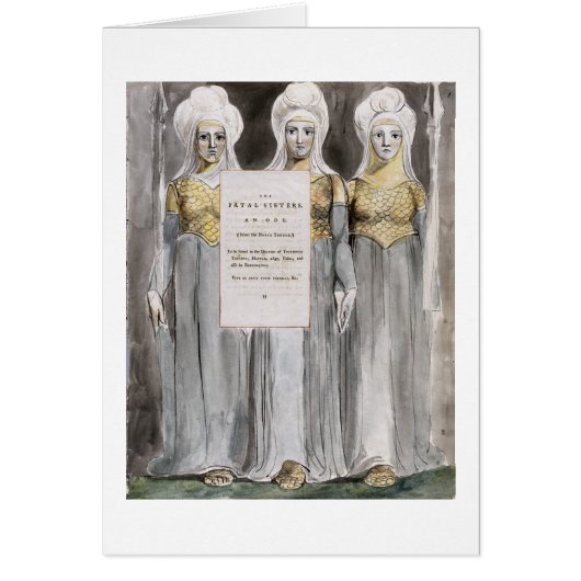 The Fatal Sisters, design 67 from 'The Poems of Th Cards (Front)