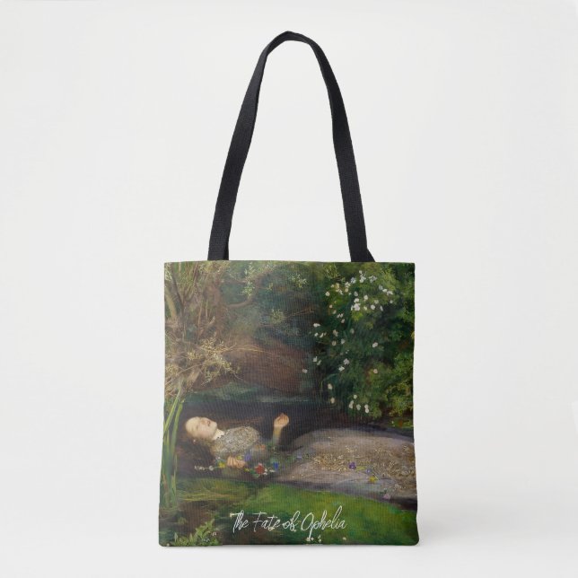 The Fate of Ophelia Customizable Text  Tote Bag (Front)