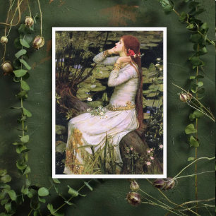 The Fate of Ophelia John W. Waterhouse Postcard