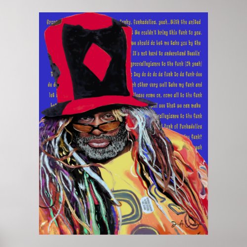The Father of Funk custom portrait Poster