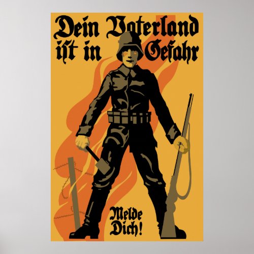 The Fatherland is in Danger Poster