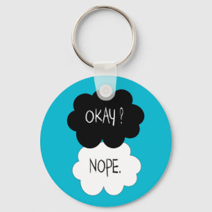 The Fault In Our Stars Okay Parody Keychain