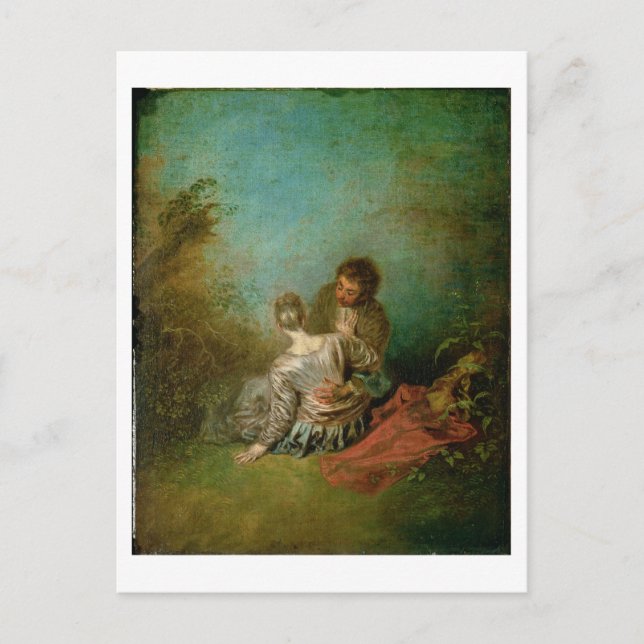 The Faux Pas, c.1717 (oil on canvas) Postcard (Front)