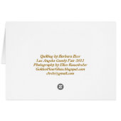 The Fawn and the Butterfly Blank Card (Back Horizontal)