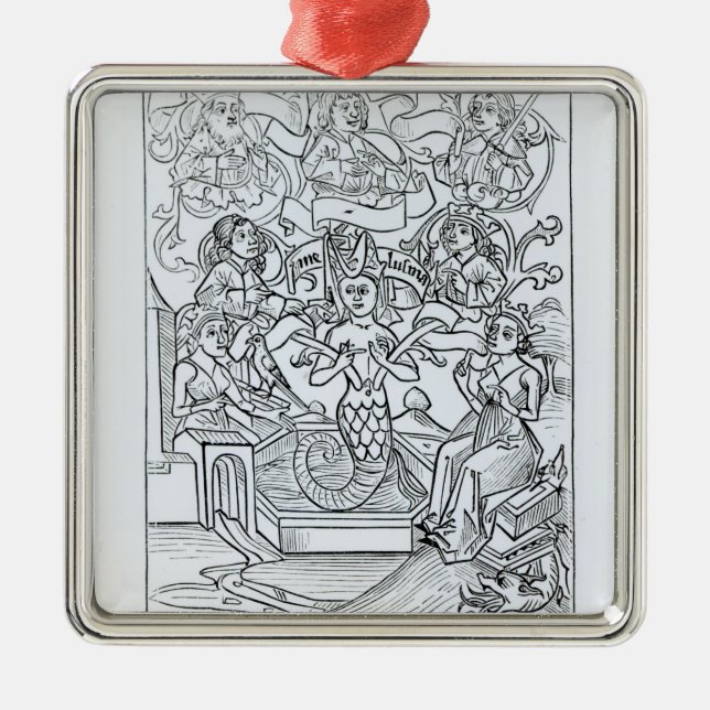 The Fay Melusine Metal Ornament (Front)