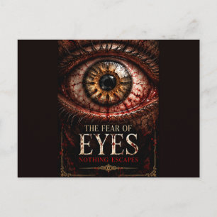The Fear of Eyes – Creepy Gothic Horror Halloween Postcard