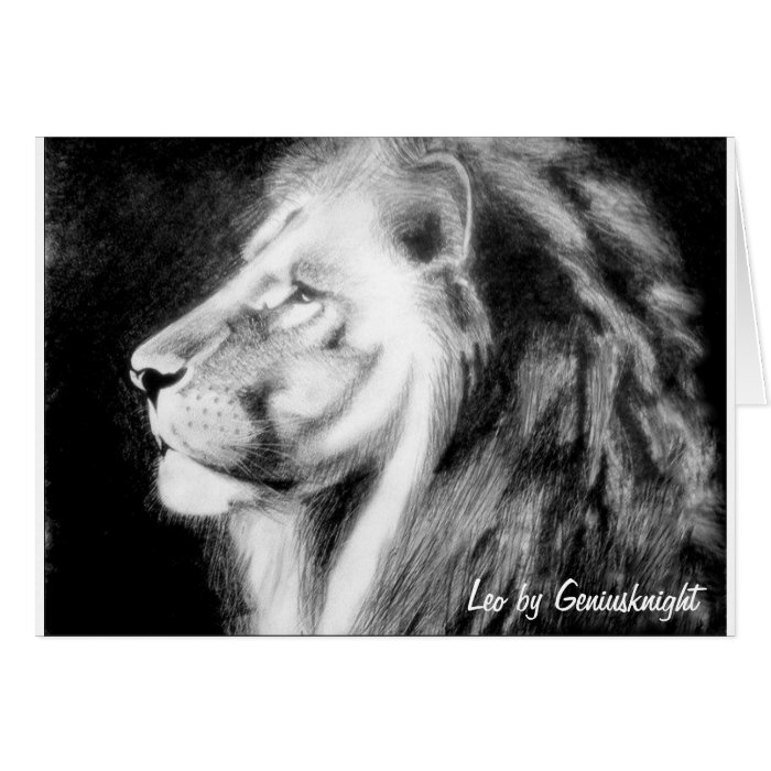 The fearless and Majestic Leo by Geniusknight Card