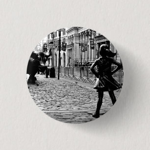 The Fearless Girl Button