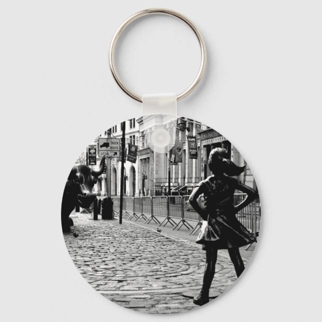 The Fearless Girl Keychain (Front)