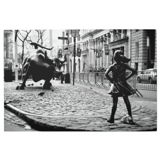 The Fearless Girl Metal Print