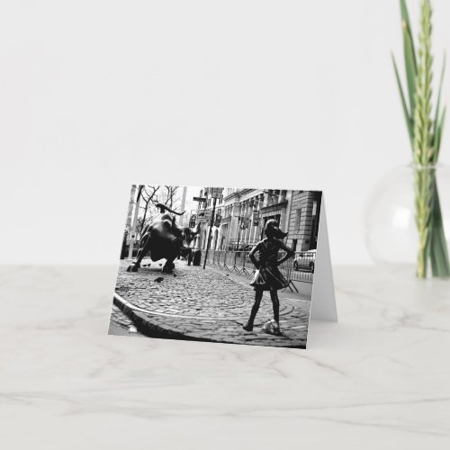 The Fearless Girl Thank You Card