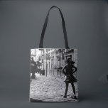 The Fearless Girl Tote Bag<br><div class="desc">The Fearless Girl and the Charging Bull Statues in New York City.</div>