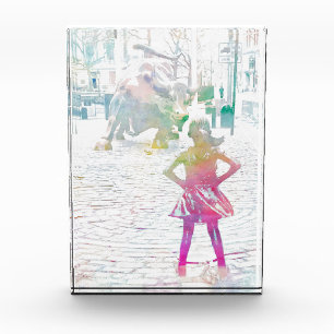The Fearless Girl (Watercolor) Photo Block