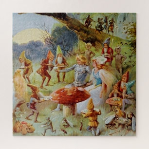 “The Feast” Fairy Art By E S Hardy Jigsaw Puzzle