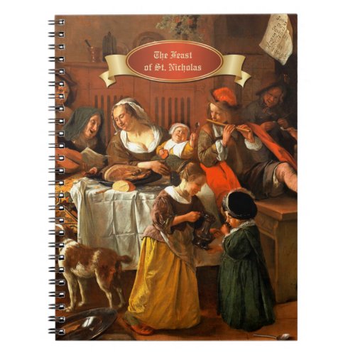 The Feast of StNicholas Fine Art Gift Notebook