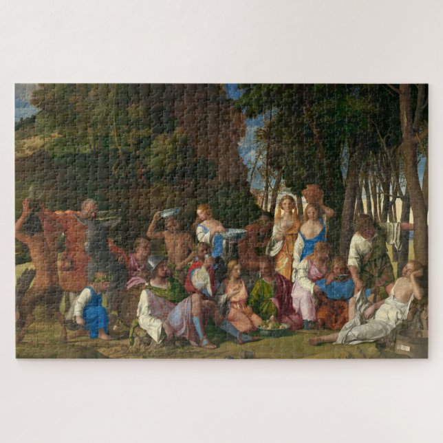 The Feast of the Gods (by Giovanni Bellini) Jigsaw Puzzle (Horizontal)