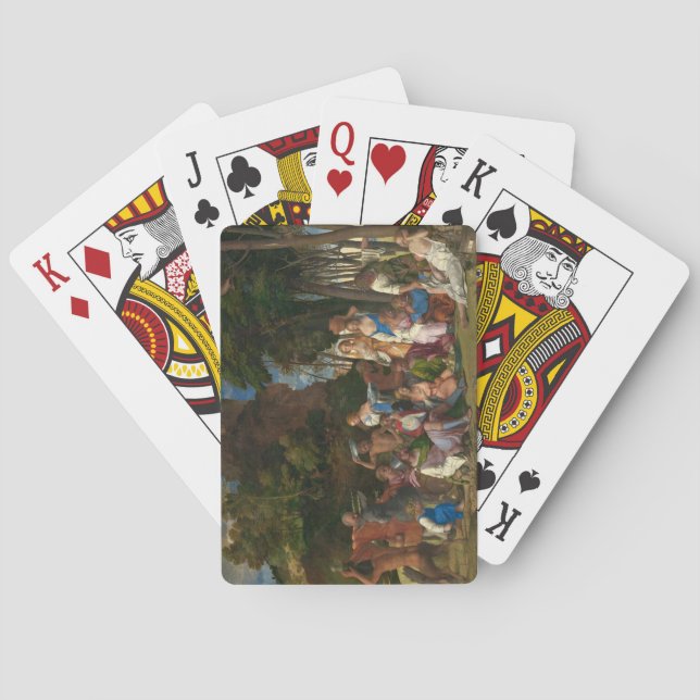 The Feast of the Gods (by Giovanni Bellini) Poker Cards (Back)