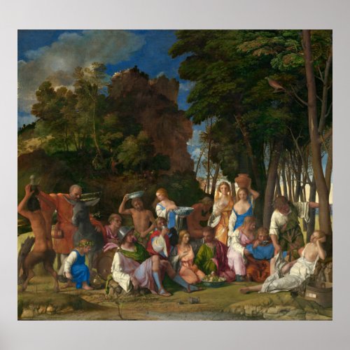 The Feast of the Gods by Giovanni Bellini Poster