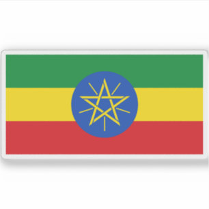 The Federal Democratic Republic of Ethiopia flag Sticker