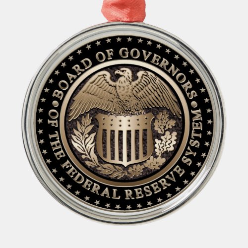 The Federal Reserve Metal Ornament