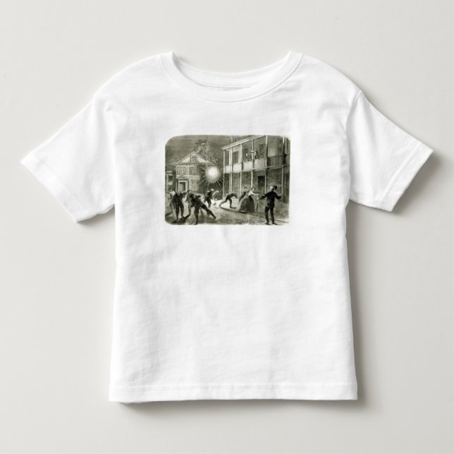 The Federals shelling the City of Charleston Toddler T-shirt (Front)