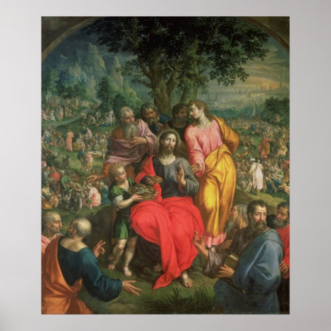 The Feeding of the Five Thousand, c.1590 Poster (Front)