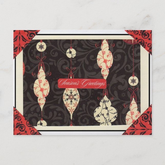 The Feel of Christmas Holiday Postcard (Front)