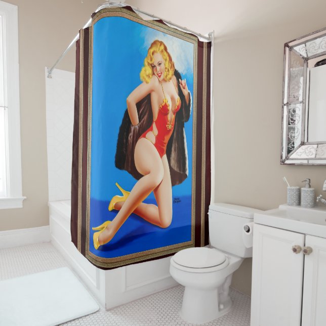 The Feel Of Mink by Peter Driben Shower Curtain (In Situ)