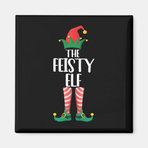 The Feisty Elf Family Matching Group Christmas Gif Magnet