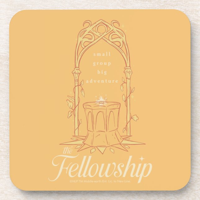The Fellowship - Small Group, Big Adventure Beverage Coaster (Front)
