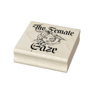 The Female Gaze Medusa Gorgon Feminist Rubber Stamp