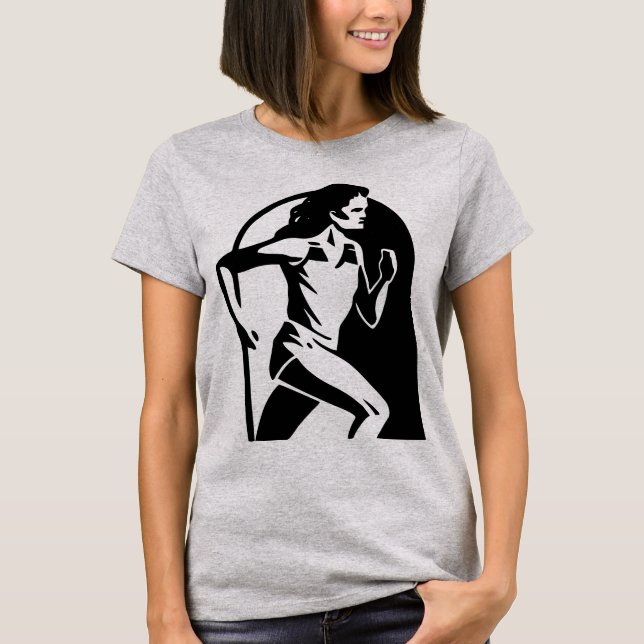 The Female Runner/Jogger T-Shirt (Front)