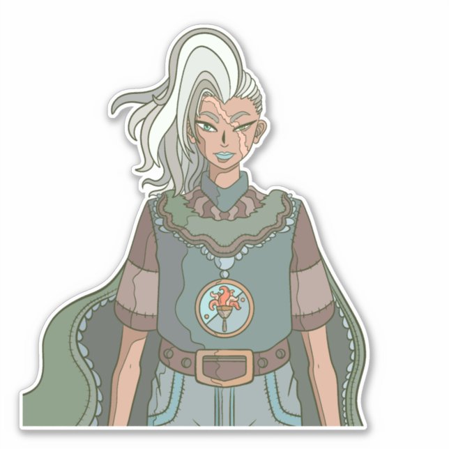 The Female Warrior Sticker (Front)