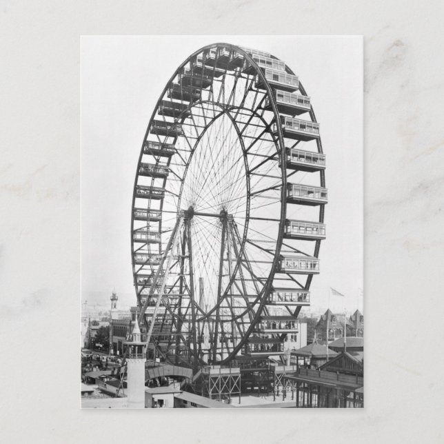 The ferris wheel at the World's Columbian Postcard (Front)