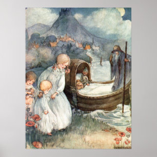 The Ferry Boat by Anne Anderson Poster