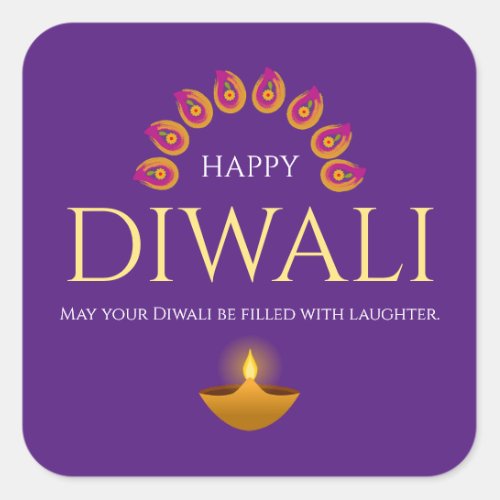 The Festival of Lights Diwali Hindu Square Sticker