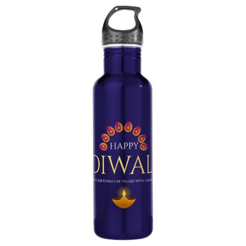 The Festival of Lights Diwali Hindu Stainless Steel Water Bottle
