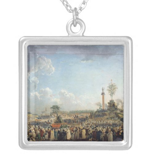 The Festival of the Supreme Being Silver Plated Necklace
