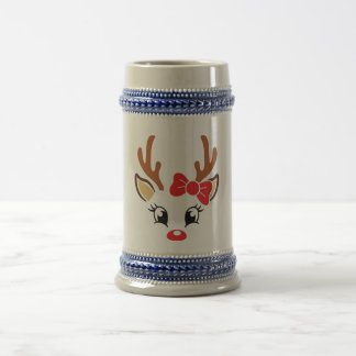 The Festive Fraulein Reindeer Stein